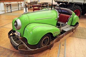 Car from the Berlin Ring motorway around 1950, vintage car, bumper cars from an old autodrome,