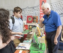 Author Kevin Crossley-Holland, Sprit of Beowulf event, Woodbridge, Suffolk, England, UK, 5th May