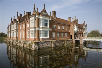 Helmingham Hall an historic moated manor house in Helmingham, Suffolk, England with origins from