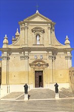 Cathedral church of the Assumption in citadel castle Il-Kastell, Victoria Rabat, Gozo, Malta,