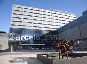 Barcelo hotel modern architecture, Malaga city, Spain, Europe