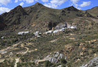 Huebro village, Sierra Alhamilla mountains, Nijar, Almeria, Spain, Europe