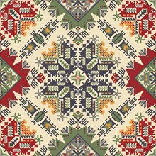 Traditional Bulgarian embroidery vector pattern