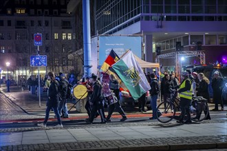 To mark 13 February and the destruction of Dresden in the Second World War, the small right-wing