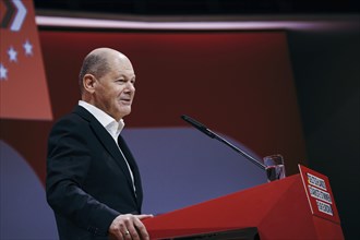 Federal Chancellor Olaf Scholz, recorded at the European Delegates' Conference of the Social