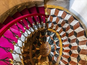 Palladio's staircase, a masterpiece of architecture, Duino Castle, with a spectacular view of the