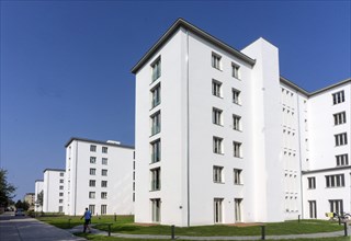 The picture shows the flats in Prora that have been converted into luxury holiday flats. The