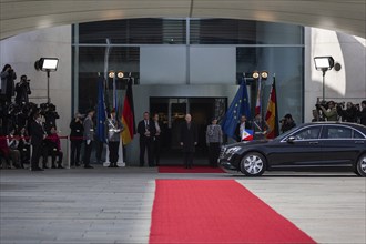 Olaf Scholz, Federal Chancellor, receives Ferdinand Marcos Jr. (not pictured), President of the