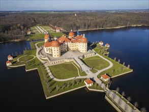 Moritzburg Castle is located in the municipality of Moritzburg near Dresden. The hunting lodge,