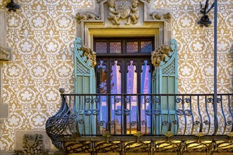 Barcelona, buildings along Passeig de Gracia avenue