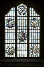 All Saint Church or Castle Church, Stained glass window, Luther City Wittenberg, Saxony Anhalt,