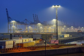 EUROGATE Container Terminal in the overseas harbour of Bremerhaven, Lower Saxony, Germany, Europe