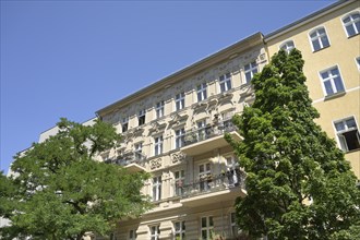 Old stucco building, Brunhildstraße, Schöneberg, Tempelhof-Schöneberg, Berlin, Germany, Europe