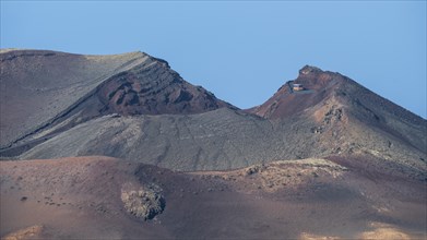 Volcanic landscape, Montañas del Fuego, Fire Mountains, Timanfaya National Park, Lanzarote, Canary