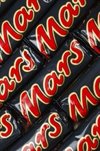 Mars chocolate bar as background