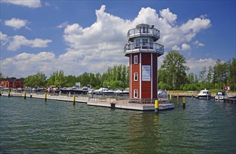 Europe, Germany, Mecklenburg-Western Pomerania, Plau am See, Lake Plau, Elde-Müritz waterway,