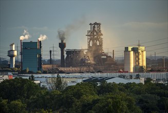 HKM Hüttenwerk in Duisburg-Hüttenheim, Hüttenwerke Krupp Mannesmann, Blast Furnace A, Duisburg,