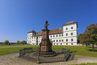 Monument in honour of Conradin Kreutzer, musician, conductor and composer, bust of Hans Baur,