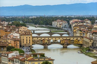 City view from Piazza Michelangelo on Ponte Vecchio, city view, travel, tourism, Florence, Italy,