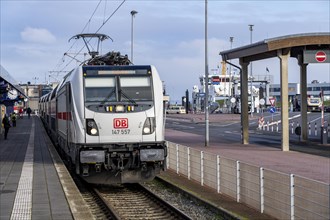 Norddeich-Mole railway station, at the ferry landing stage to the East Frisian islands of Norderney