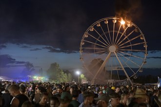 Ferris wheel catches fire at the Highfield Festival on Friday, Störmthaler See, 17.08.2024