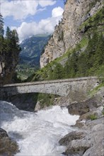 Kander Falls near Kandersteg, Bernese Oberland, Switzerland, Europe