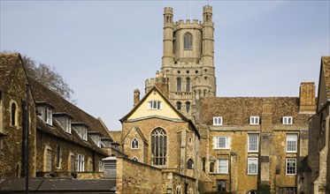 The King's School and the Cathedral, Ely, Cambridgeshire, England, United Kingdom, Europe