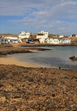 Small fishing village of Majanicho on the north coast, Fuerteventura, Canary Islands, Spain, Europe