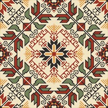 Traditional Bulgarian embroidery vector pattern