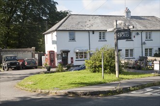 Village stores shop, Postbridge, Dartmoor national park, Devon, England, United Kingdom, Europe