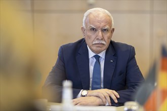 Riad Malki, Foreign Minister of the Palestinian Authority. Berlin, 12.02.2024. Photographed on