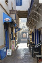 Narrow alleyway in medina area of Essaouira, Morocco, north Africa, Africa