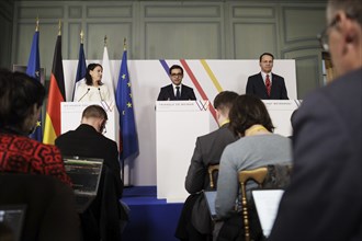 Annalena Bärbock (Alliance 90/The Greens), Federal Foreign Minister, Stephane Sejourne, Minister