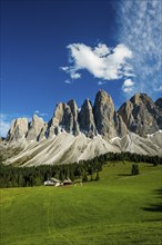 Glatschalm, Geislerspitzen, Villnöss Valley, Sass Rigais, Dolomites, South Tyrol, Italy, Europe