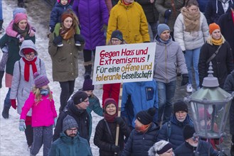 Several thousand people protested on Sunday in Dresden and elsewhere, against the AfD and in favour