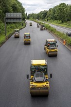 Renewal of the road surface on the A40 motorway between the Kaiserberg junction and Mülheim-Heißen,