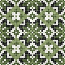 Mosaic tiles background, seamless vector pattern