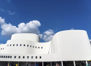 The theatre, after renovation, shortly in front of reopening, Düsseldorf, North Rhine-Westphalia,