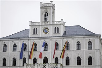 Weimar Town Hall during the meeting of the Foreign Ministers of the Weimar Triangle in Weimar, 22