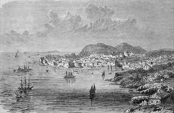 Ragusa in Sicily, Italy, in 1880, Historical, digital reproduction of an original from the 19th