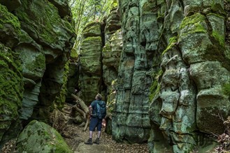 The Devil's Gorge, narrow, accessible gorge of sandstone rocks, with steep rocky gorges, near