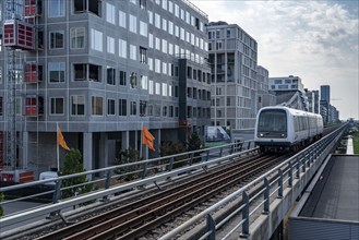 Ørestad district, youngest district of Copenhagen, on the island of Amager, planned in 1992 and