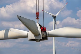 Repowering of a wind farm near Issum, 9 older wind turbines from the manufacturer Enercon (model