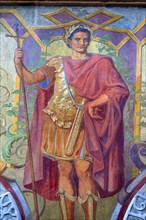 Emperor Augustus, Painting, Painting at Constance Town Hall, Constance, Baden-Württemberg, Germany,