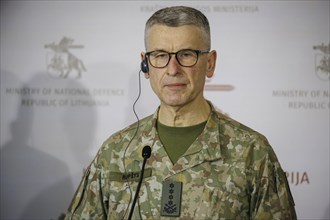 The Chief of Defence, General Valdemaras Rupsys, of the Lithuanian Army. Vilnius, 08.04.2024