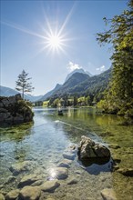 Hintersee, Ramsau, Berchtesgaden National Park, Berchtesgadener Land, Upper Bavaria, Bavaria,