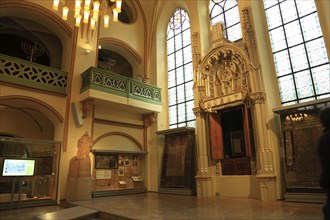 Interior view, Spanish Synagogue in the Josefstadt district of Prague, Czech Republic, Europe