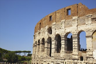 The Colosseum, Amphitheatrum Novum or Amphitheatrum Flavium, Colosseo, Anfiteatro Flavio,