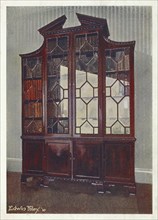 Furniture around the turn of the century 1900, Carved Chippendale library bookcase (1910, 1911),