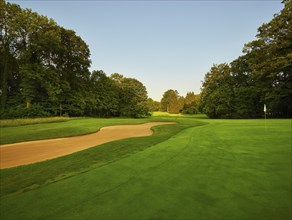 Golf course, sand bunker